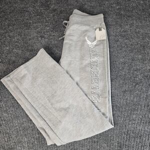 Coed Sweatpants Womens Medium Gray Andrews AFB U.S. Air Force Flare Lounge Yoga